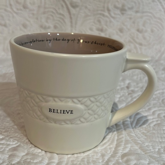Dayspring 11 oz Believe textured mug, NWT - Picture 1 of 12